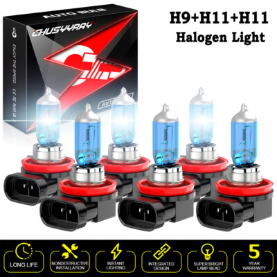 For 2007-2018 Nissan Altima 6x Halogen Headlight Hi/Lo Beam Fog Light Bulbs Kit