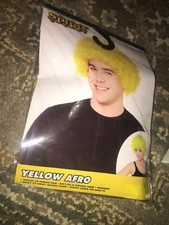 Yellow Afro Curls Spirit Halloween Wig