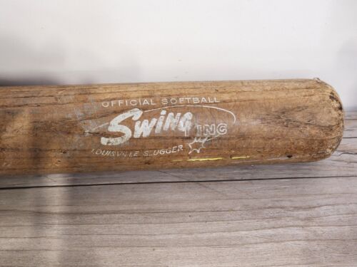 Vintage Louisville Slugger Hillerich & Bradsby 102 Wooden Bat Soft Baseball 34” - Picture 3 of 6