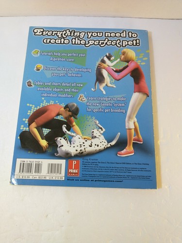 The Sims 2 Pets PC Game Expansion Pack w/ Strategy Guide Bundle Complete - Picture 6 of 6