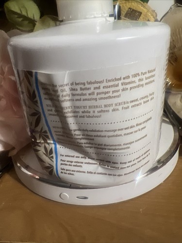 Hempz Wild Blueberry Yogurt Herbal Body Scrub 17 oz Vegan Gluten Free - Picture 4 of 6