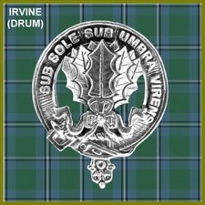 Irvine Scottish Clan Badge, Pewter