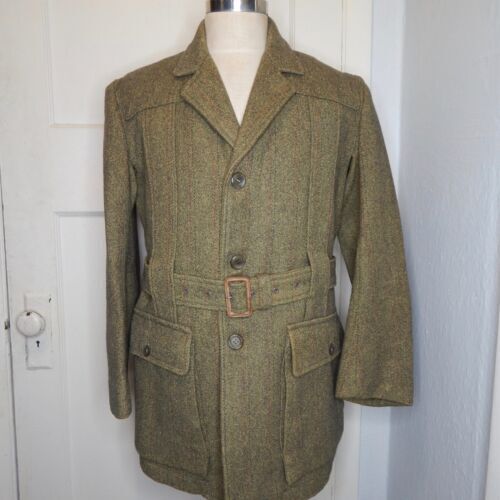 Walker & Hawkes Mens Derby Tweed Shooting Hunting Country Jacket Coat Red  Stripe