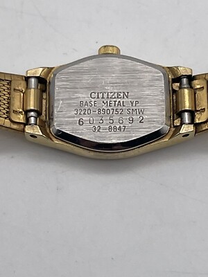 Citizen QQ 3220-890752 Diamond Gold Tone Quartz Analog Ladies