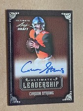 2022 Leaf Ultimate Draft CARSON STRONG Leadership AUTO       Nevada Wolfpack