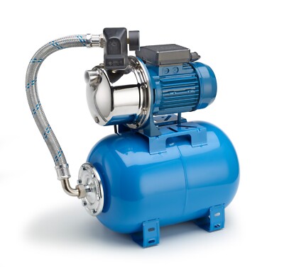 CS WATERPUMPS JETTI 50 Autoadescante Pumpe Mit Autoklave 100LT CSwaterpumps Blau