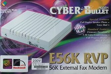Cyber Bullet - Modem fax esterno analogico vintage 56K