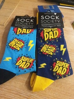 Super Dad Socks X 2 Pairs. christmas