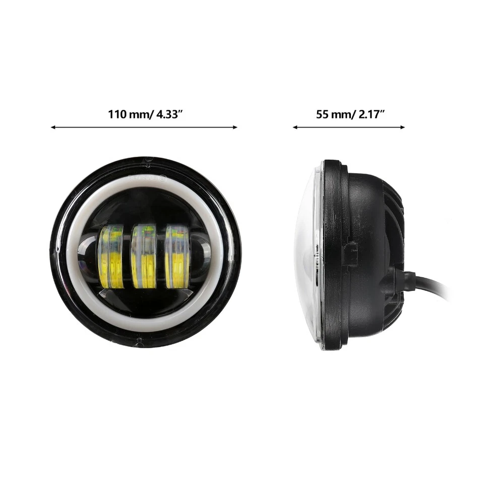 LED Fog Spot Passing Light Bar For Yamaha Road Star XV 1600 1700 Silverado - Изображение 4 из 4