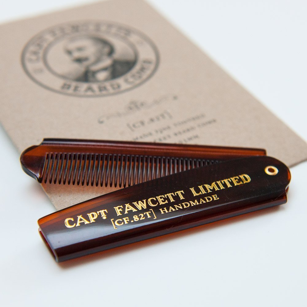 Captain Fawcett's Folding Pocket Beard Comb - Image 2