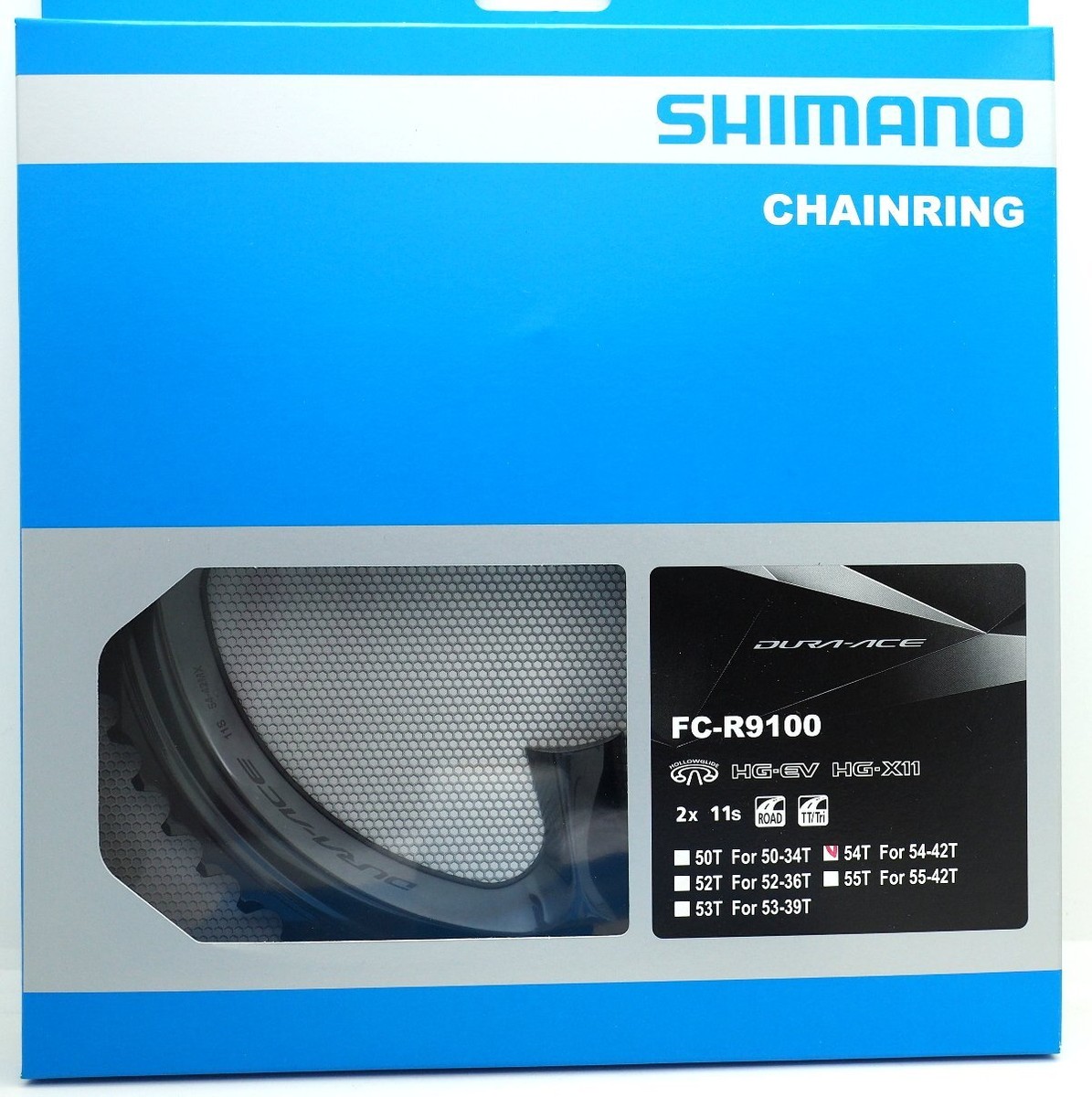 Shimano Dura Ace FC-R9100 11 Speed 54T Chainring for 54-42T