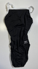 Speedo - FLYBACK Training Suit - Competitive - Black White - 6/32