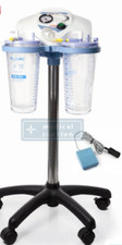 Medical / surgical suction unit on castors with 2x2000 ml autoclavable jars CAMI