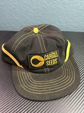 Vintage 80’s Cargill Seeds Patch Black Hat With Ear flaps