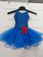Costume Weissman Showtime Blue Child MC With Red Tule Added See Picture