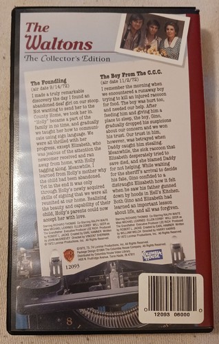 The Waltons The Collector's Edition VHS "The Foundling" "The Boy From C.C.C." - Picture 2 of 5