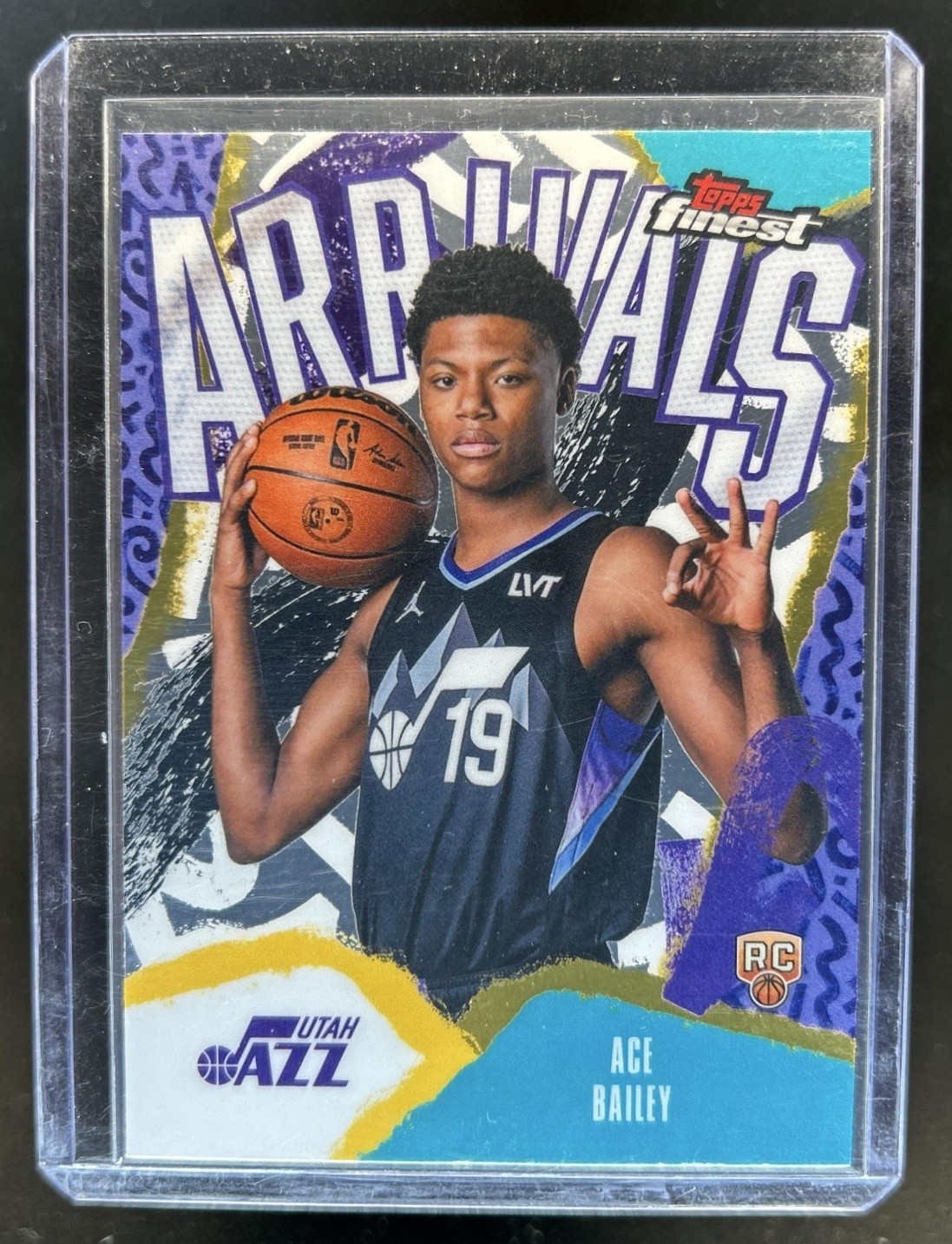 2025-26 Topps Finest Ace Bailey Arrivals RC Rookie #A-5 Jazz