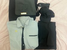 Mcdonald's Uniform 6 Piece Set L Apron Hat Belt Name Tag Rare Fast Food Model Li