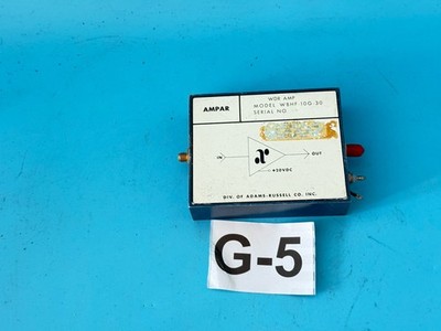 Adams-Russell AMPAR Wideband RF Amplifier WBHF-10G-30, 20VDC, Rare Vintage Micro