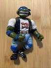Vintage 1991 TMNT Rock N Rollin Leonardo Figure Playmates Mirage Turtle Loose