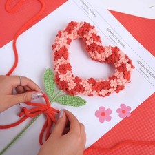 Baby Breath Heart Crochet, Handmade Crochet Amigurumi Gift, Amigurumi Crochet