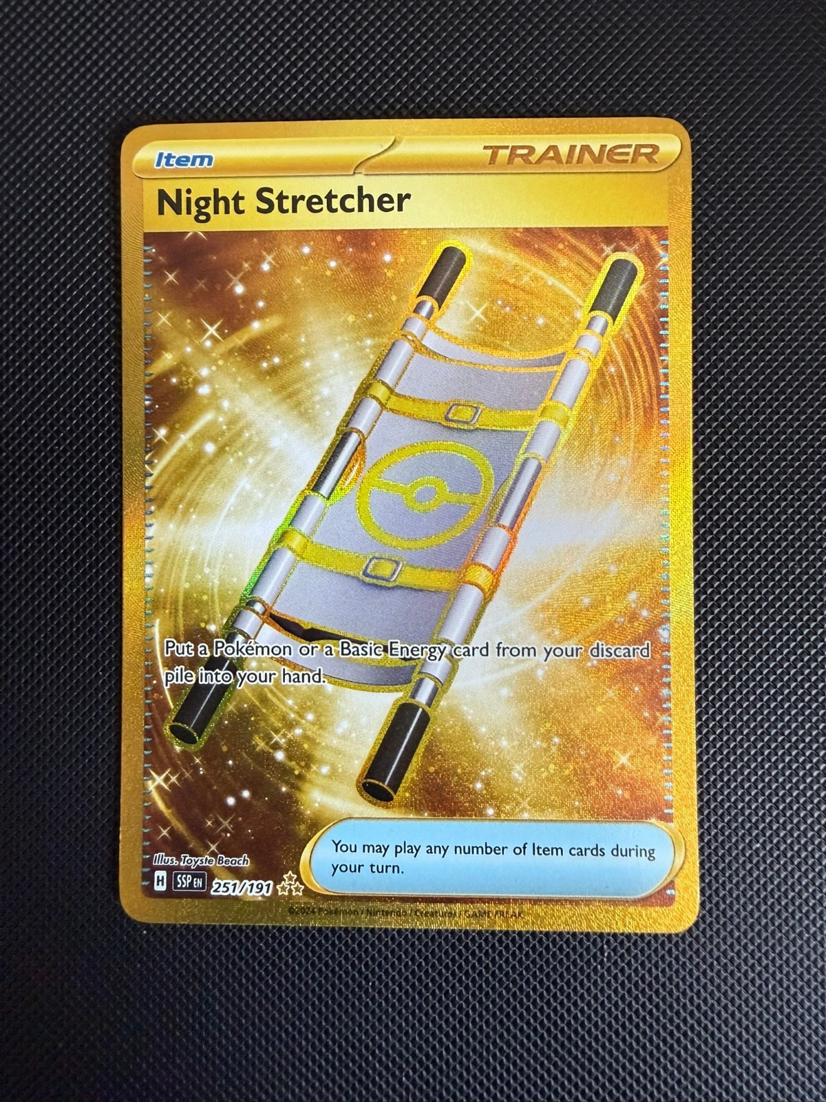 Pokemon Night Stretcher 251/191 - Surging Sparks (LP)