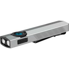 Olight ArkPro Silver Graphite Flat EDC Flashlight with Multi-Light Sources CW