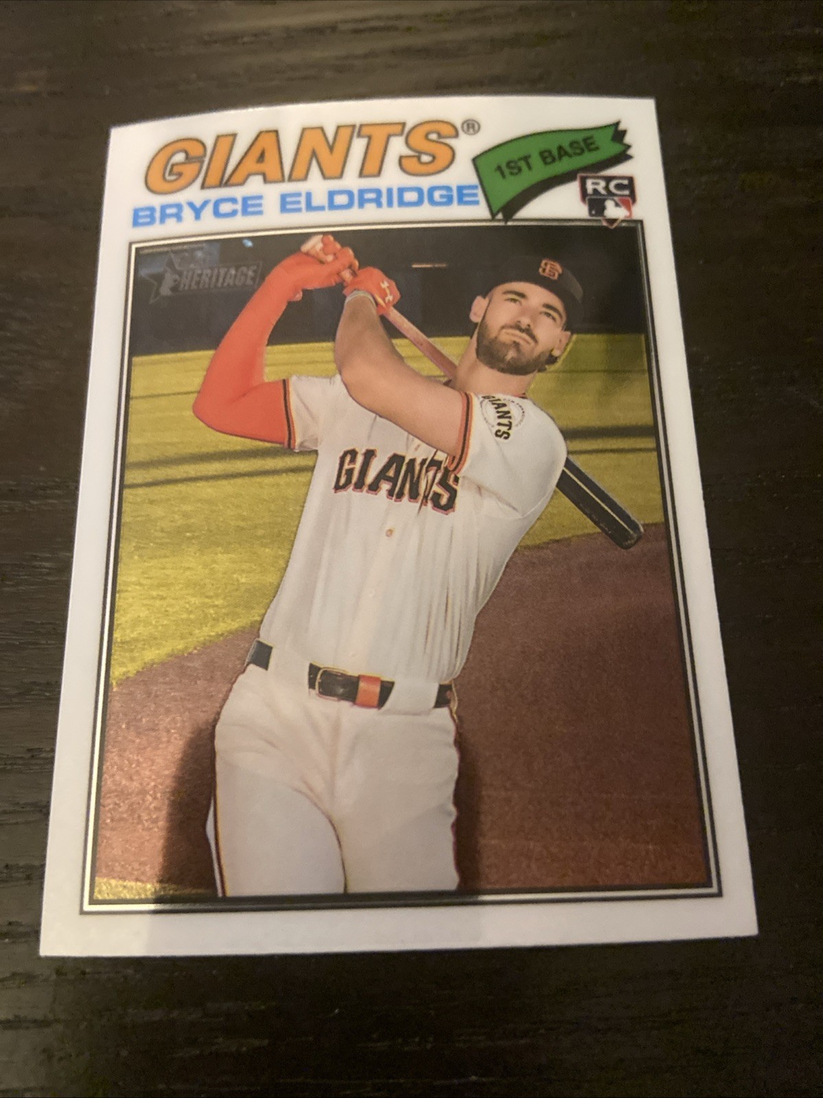 2026 Topps Heritage  Bryce Eldridge Chrome Rookie card #310 RC