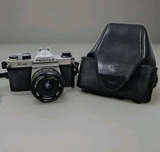 Pentax Asahi K1000 35mm SLR Film Camera W/ Osama Lens 1:2.8 F=24mm & Case