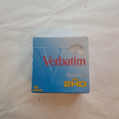 Verbatim DataLife MF 2HD High Density Formatted for IBM 10 Pk Floppy Disks NEW