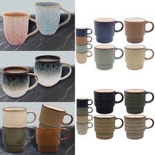 Reactive Glaze Mug Sets 2 and 4