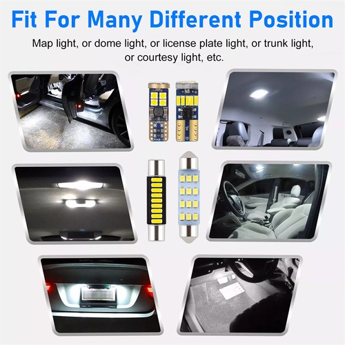 Für Chevy Silverado 1500 2500 2007----13 weiße LED--Innenausstattung Paket Kit - Afbeelding 6 van 7