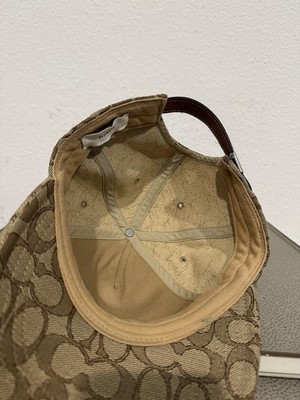 Coach Limited Edition Men's Cap Brown Adjustable Size Authentic