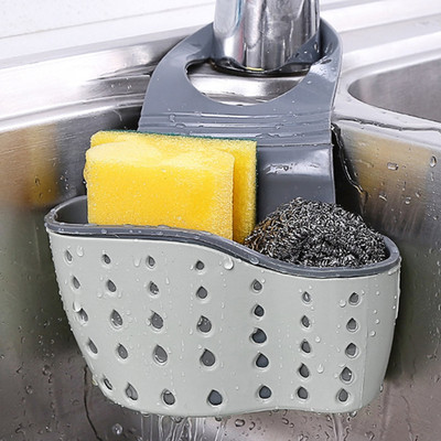 Küche Hängende Aufbewahrung Abfluss Spüle Organizer Regal Schwamm Caddy Halter Kunststoff