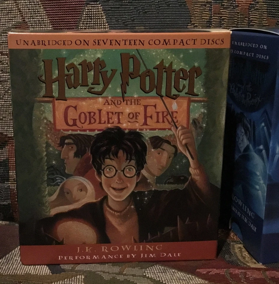 Harry Potter Lot 5 Books On CD 3,4,5,6,7 J.K. Rowling Jim Dale Like New - Image 3 of 4