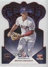 2015 Panini USA Baseball Crown Royale Red 10/50 Bryson Brigman #2 z6b