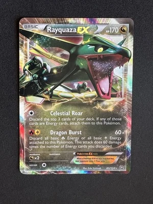 NM Rayquaza EX 85/124 Pokemon Dragons Exalted - Image 1 of 2