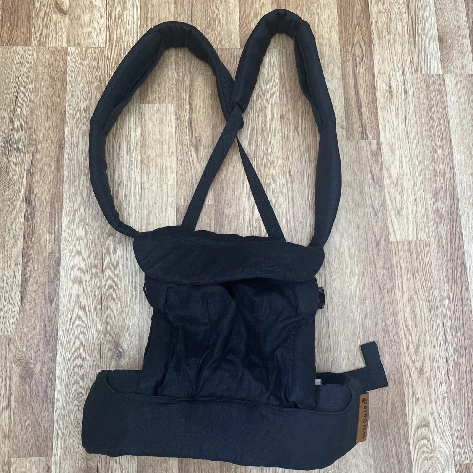 Wildbird Aerial Buckle Baby Carrier - Raven Black - Size XSXL - Linen