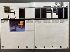 Wilkhahn. Sedile Wilkhan Mobili Bagno Bocche 1986 Vintage Pubblicità Pubblicità