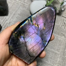 410g    Natural Purple Light Labrador Quartz Crystal Stone Specimens