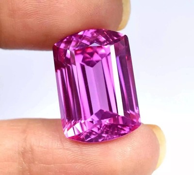 Flawless Pink Sapphire Sri Lanka Fancy Cut 10.50 Ct+ Natural Loose Gemstone A++
