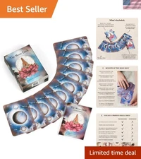 Eco-Printed  Oracle Set - 44 Cards with Guidebook - Strengthen Intuition, Sel...