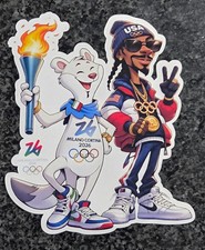 Milano Cortina 2026 Winter Olympic Mascot Snoop Doog Tina Milo Delcal / Sticker