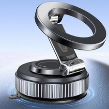 Vacuum Magnetic Car Pe Holder- Strong Suct 2800gf Magnet, 360