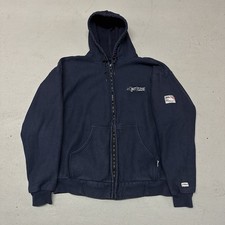Tyndale FR Hoodie Men's XL Full Zip Heavy Weight Flame Resistant Cat 2 Blue