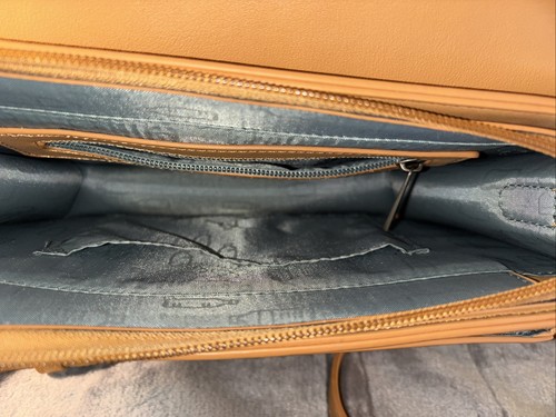 PIXIE MOOD Zoe Crossbody Bag Purse Cognac Vegan Leather Adjustable Strap *READ - Picture 9 of 21