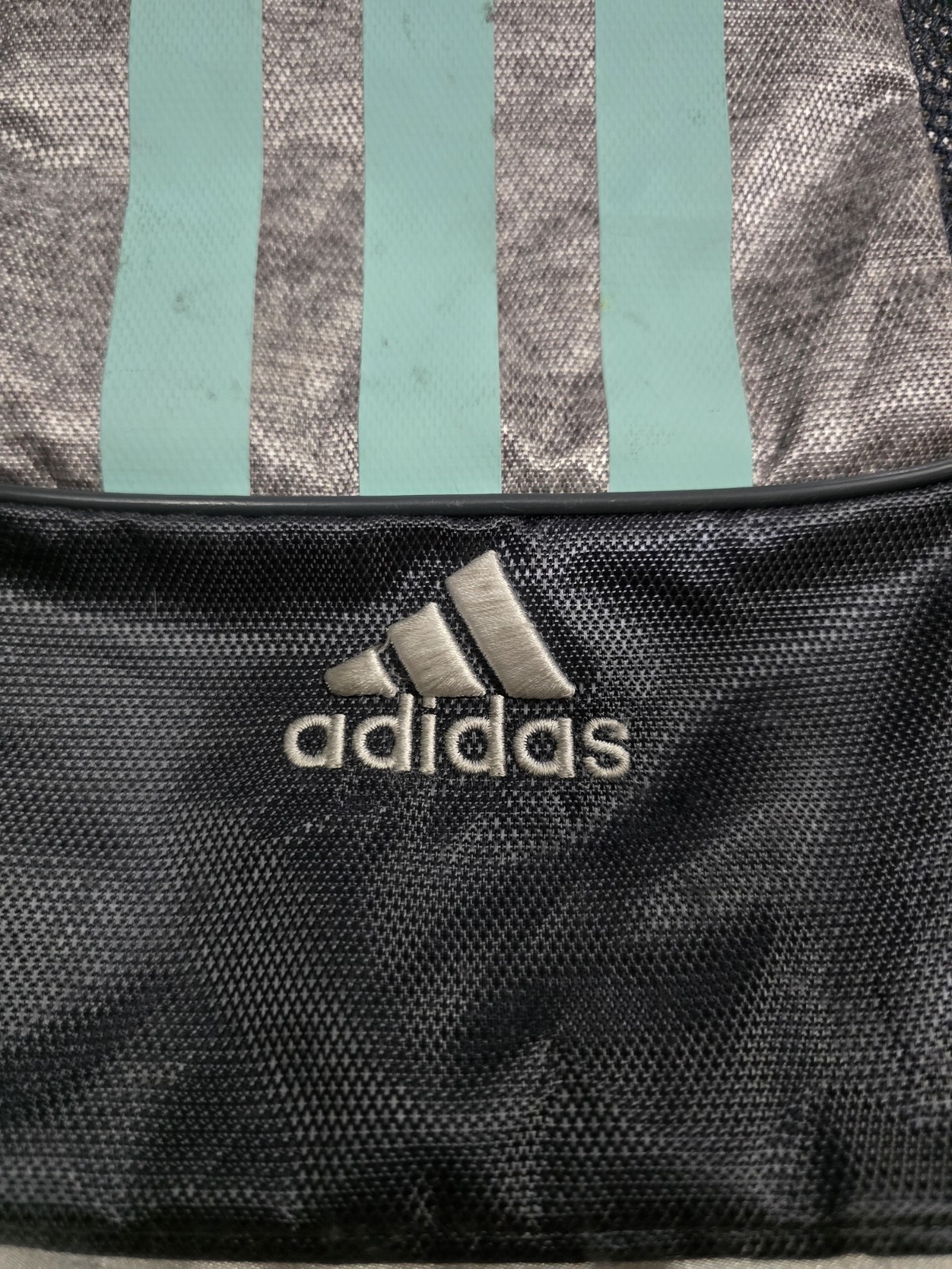 Adidas Gray & Mint Drawstring Medium Sized Sackpa… - image 5