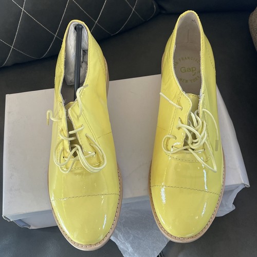 GAP Holiday Pale Lemon Color. Structured Oxford Shoes. Brand New. Sz9. EUR40 - Picture 10 of 12