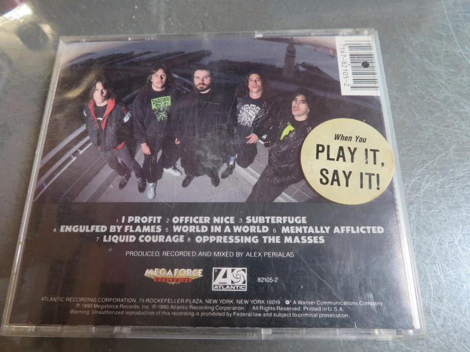 Oppressing the Masses by Vio-Lence (CD, 1990) Violence - Image 3 of 3