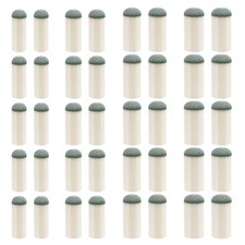 LIQWEI 40 Pcs Slip On Pool Cue Tips, 4 Sizes 9mm/10mm/12mm/13mm Tacos White